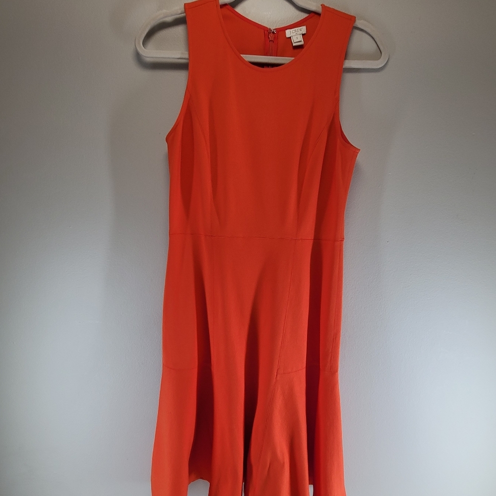 J. Crew Size 2 Orange Sheath Dress